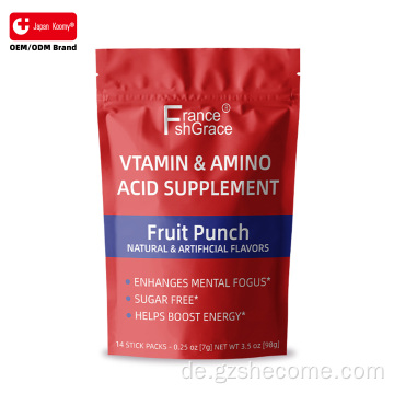 Vitamin- und Aminosäure-Ergänzungsmittel unterstützen die Steigerung der Energie